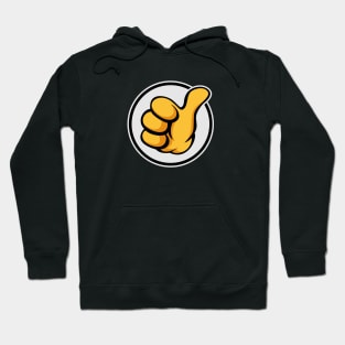 Thumbs Up Positive Emoji Hoodie